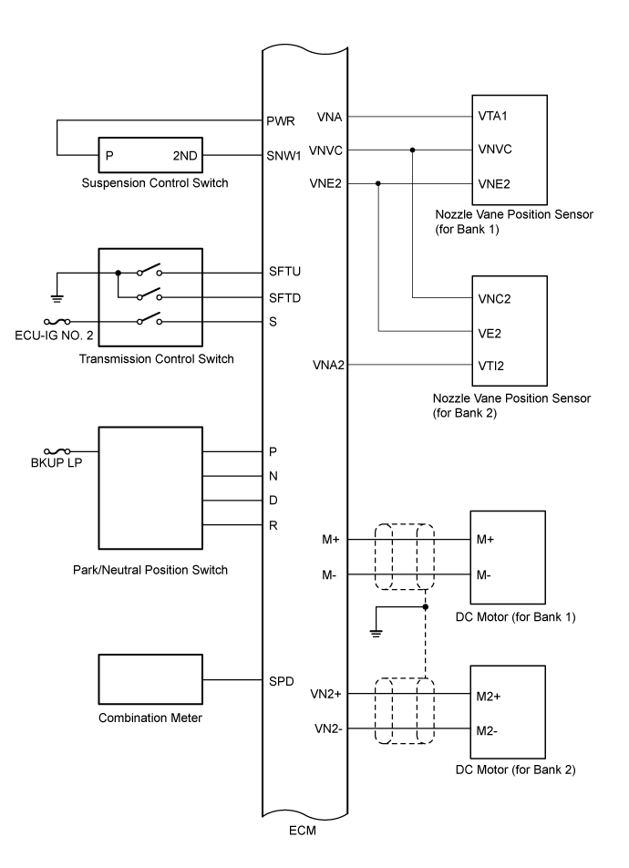 Land Cruiser. Urj200, 202 Grj200 Vdj200.1Vd-Ftv Engine Control.Ecd System (W/ Dpf).Ecd System (W/O Dpf)  System Diagram