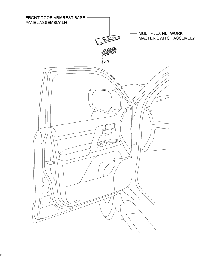 Power Window Master Switch - Components. WINDOW / GLASS. Land Cruiser URJ200  URJ202 GRJ200 VDJ200