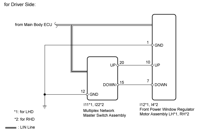 Dtc B2312  Power Window Switch Malfunction. WINDOW / GLASS. Land Cruiser URJ200  URJ202 GRJ200 VDJ200