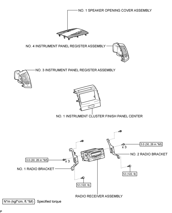 Land Cruiser. Urj200, 202 Grj200 Vdj200.Audio Video.Audio And Visual System (For Radio Receiver Type).Radio Receiver (W/O Stereo Component Amplifier) Components