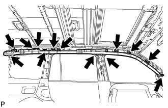 Curtain Shield Airbag Assembly - Removal. SUPPLEMENTAL RESTRAINT SYSTEMS. Land Cruiser URJ200  URJ202 GRJ200 VDJ200