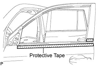 Black Out Tape (For Front Door) - Removal. EXTERIOR PANELS / TRIM. Land Cruiser URJ200  URJ202 GRJ200 VDJ200