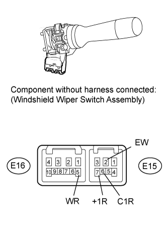 Wiper Switch - Inspection. WIPER / WASHER. Land Cruiser URJ200  URJ202 GRJ200 VDJ200