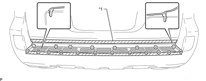 Rear Bumper (For Standard) - Removal. EXTERIOR PANELS / TRIM. Land Cruiser URJ200  URJ202 GRJ200 VDJ200