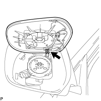 Outer Rear View Mirror - Disassembly. MIRROR EXT. Land Cruiser URJ200  URJ202 GRJ200 VDJ200