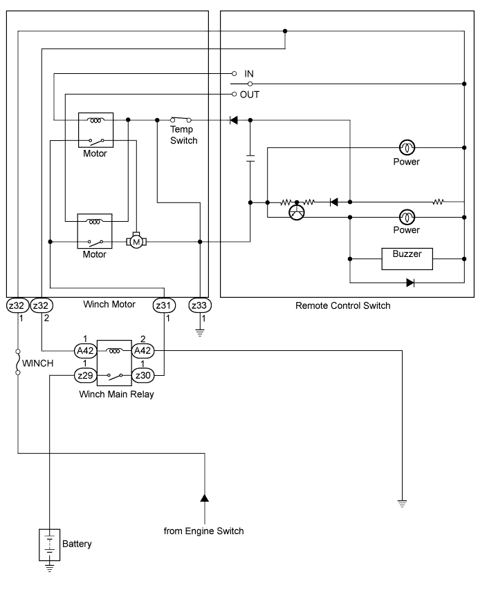 Winch System - System Diagram. WINCH. Land Cruiser URJ200  URJ202 GRJ200 VDJ200