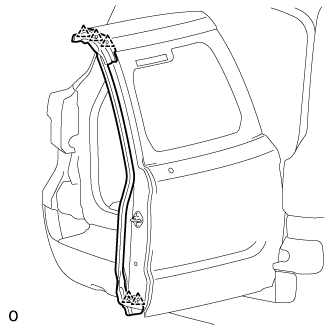 Back Door (For Double Swing Out Type) - Disassembly. DOOR / HATCH. Land Cruiser URJ200  URJ202 GRJ200 VDJ200