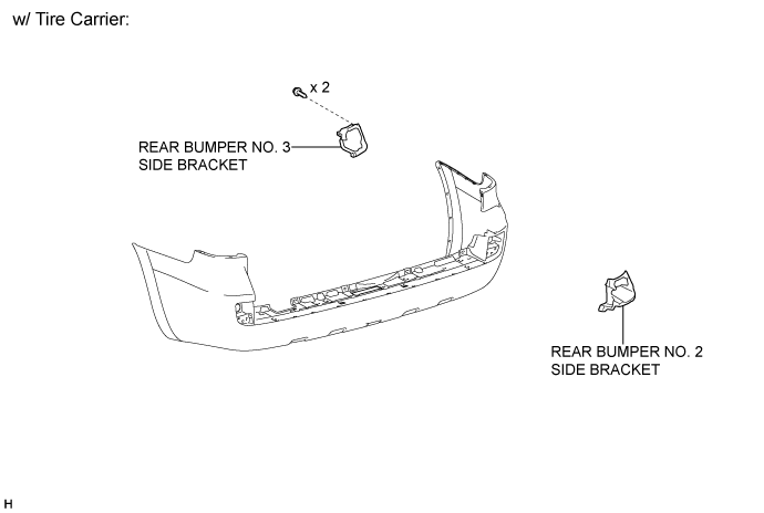 Rear Bumper (For Double Swing Out Type) - Components. EXTERIOR PANELS / TRIM. Land Cruiser URJ200  URJ202 GRJ200 VDJ200