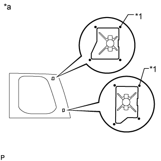 Back Door Glass (For Double Swing Out Type) - Installation. WINDOW / GLASS. Land Cruiser URJ200  URJ202 GRJ200 VDJ200