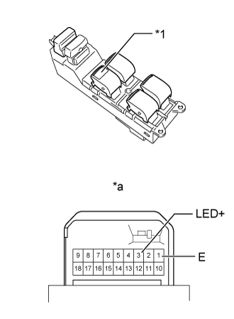 Power Window Master Switch - Inspection. WINDOW / GLASS. Land Cruiser URJ200  URJ202 GRJ200 VDJ200