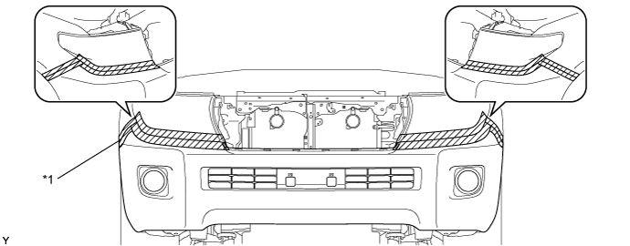 Front Bumper (For Standard) - Removal. EXTERIOR PANELS / TRIM. Land Cruiser URJ200  URJ202 GRJ200 VDJ200