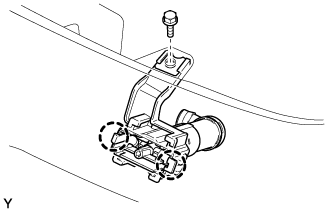 Headlight Cleaner Actuator - Removal. WIPER / WASHER. Land Cruiser URJ200  URJ202 GRJ200 VDJ200