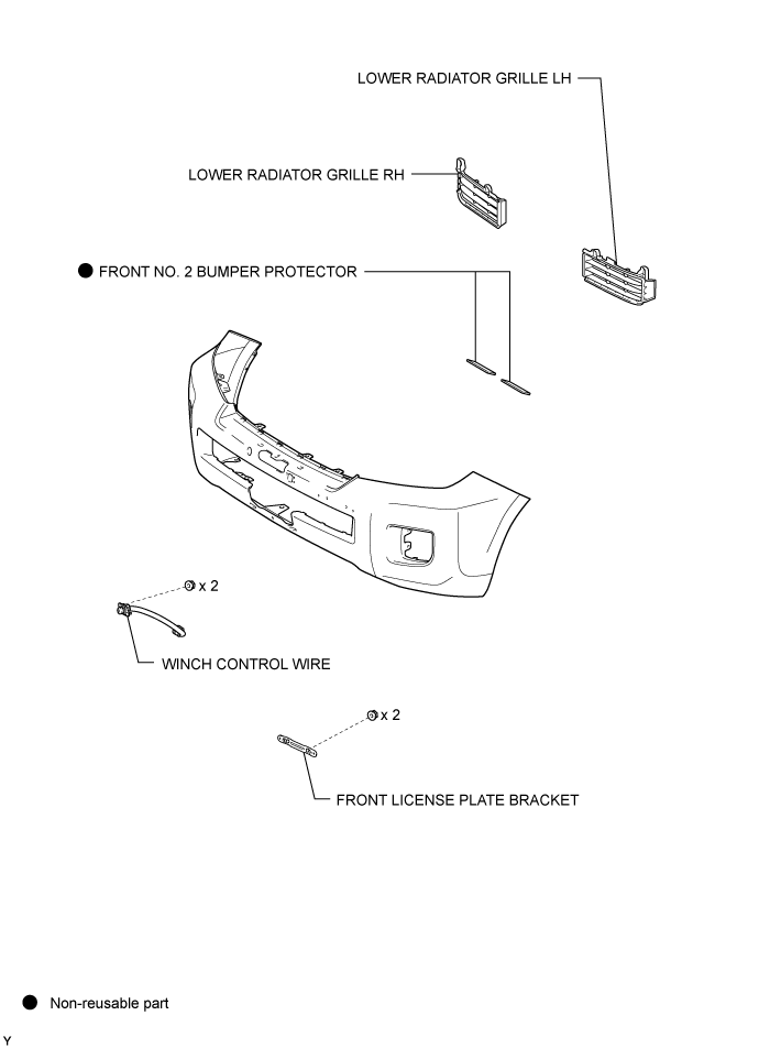 Front Bumper (W/ Winch) - Components. EXTERIOR PANELS / TRIM. Land Cruiser URJ200  URJ202 GRJ200 VDJ200