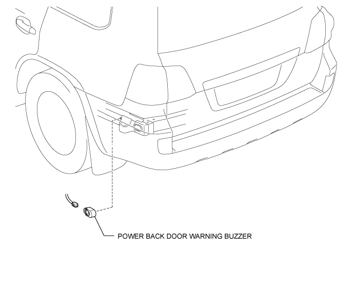 Power Back Door Warning Buzzer - Components. DOOR / HATCH. Land Cruiser URJ200  URJ202 GRJ200 VDJ200