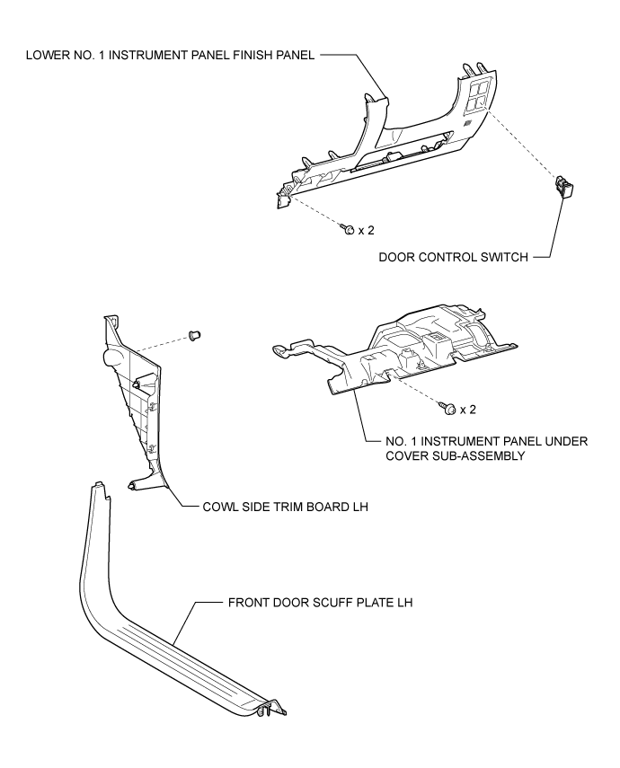 Power Back Door Control Switch - Components. DOOR / HATCH. Land Cruiser URJ200  URJ202 GRJ200 VDJ200