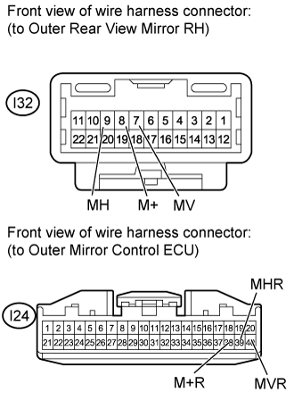 Power Mirror Control System (W/ Retract Mirror) - Driver Side Power Mirror Cannot Be Adjusted With Power Mirror Switch. MIRROR EXT. Land Cruiser URJ200  URJ202 GRJ200 VDJ200