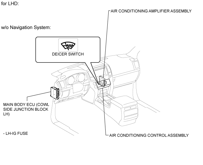 Windshield Deicer System - Parts Location. WINDOW / GLASS. Land Cruiser URJ200  URJ202 GRJ200 VDJ200