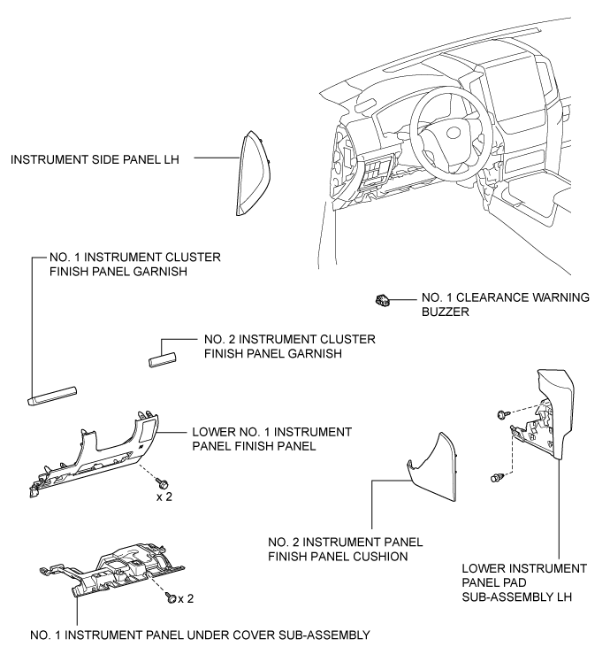 Land Cruiser. Urj200, 202 Grj200 Vdj200.Park Assist Monitoring.Toyota Parking Assist-Sensor System.Clearance Warning Buzzer  Components