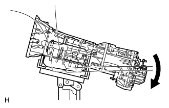 Automatic Transmission Assembly (For 1Gr-Fe) - Removal. A750F AUTOMATIC TRANSMISSION / TRANSAXLE. Land Cruiser URJ200  URJ202 GRJ200 VDJ200