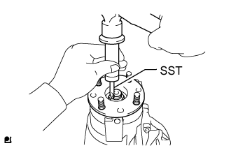 Front Differential Carrier Oil Seal - Replacement. AXLE AND DIFFERENTIAL. Land Cruiser URJ200  URJ202 GRJ200 VDJ200