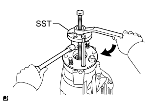 Front Differential Carrier Assembly - Disassembly. AXLE AND DIFFERENTIAL. Land Cruiser URJ200  URJ202 GRJ200 VDJ200