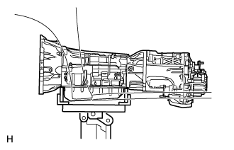 Automatic Transmission Assembly (For 1Gr-Fe) - Removal. A750F AUTOMATIC TRANSMISSION / TRANSAXLE. Land Cruiser URJ200  URJ202 GRJ200 VDJ200