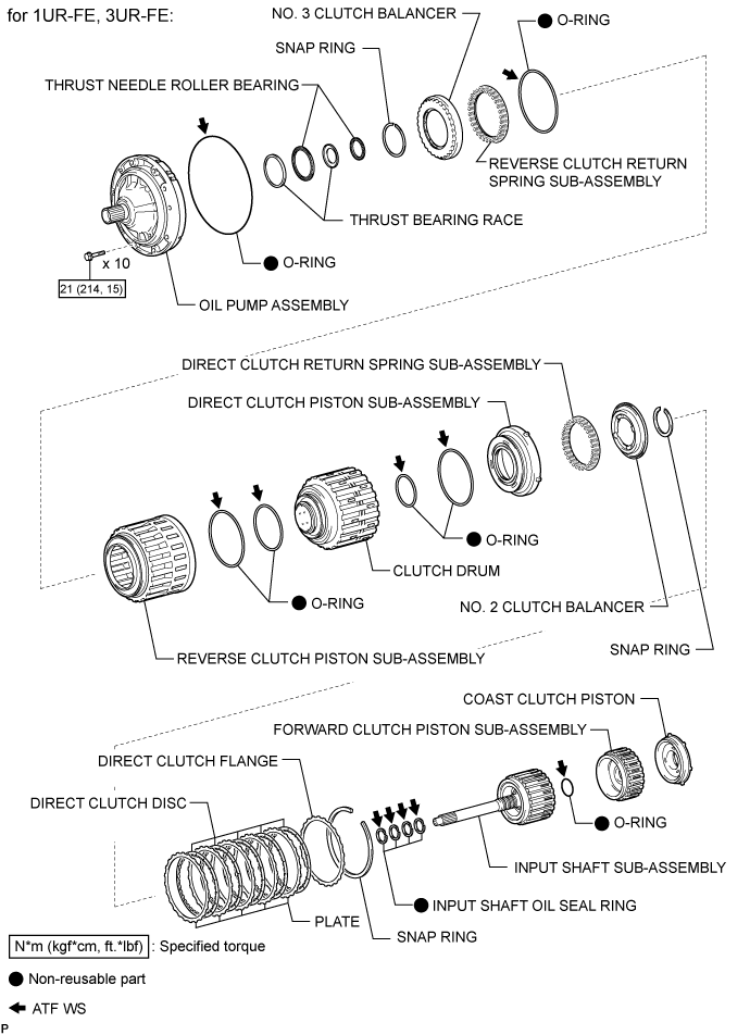 Automatic Transmission Unit - Components. AB60F AUTOMATIC TRANSMISSION / TRANSAXLE. Land Cruiser URJ200  URJ202 GRJ200 VDJ200