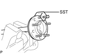 Rear Axle Shaft - Disassembly. AXLE AND DIFFERENTIAL. Land Cruiser URJ200  URJ202 GRJ200 VDJ200