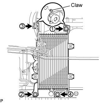 Oil Cooler - Installation. A750F AUTOMATIC TRANSMISSION / TRANSAXLE. Land Cruiser URJ200  URJ202 GRJ200 VDJ200