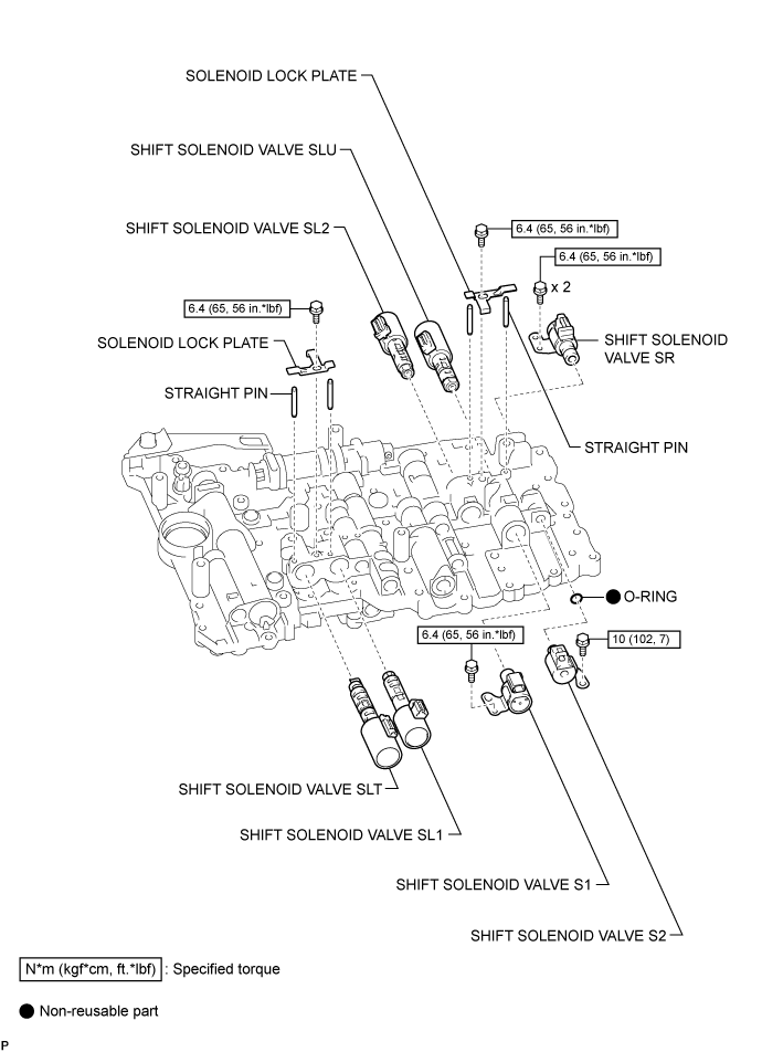 Valve Body Assembly - Components. A750F AUTOMATIC TRANSMISSION / TRANSAXLE. Land Cruiser URJ200  URJ202 GRJ200 VDJ200