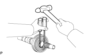 Output Shaft - Disassembly. H150F MANUAL TRANSMISSION / TRANSAXLE. Land Cruiser URJ200  URJ202 GRJ200 VDJ200