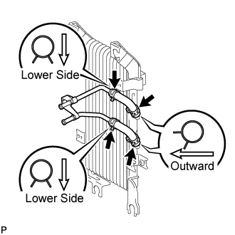Oil Cooler - Installation. A750F AUTOMATIC TRANSMISSION / TRANSAXLE. Land Cruiser URJ200 URJ202 GRJ200 VDJ200