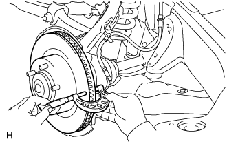 Front Brake - Inspection. BRAKE FRONT. Land Cruiser URJ200 URJ202 GRJ200 VDJ200