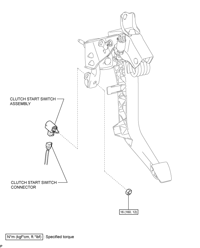 Clutch Pedal Switch (For Rhd) - Components. CLUTCH. Land Cruiser URJ200  URJ202 GRJ200 VDJ200