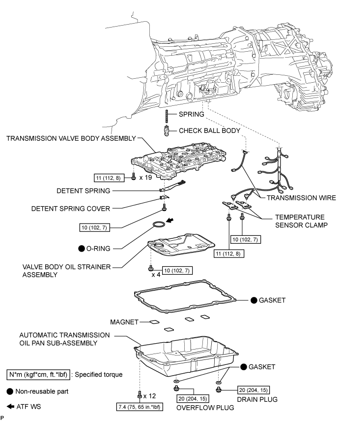 Valve Body Assembly - Components. AB60F AUTOMATIC TRANSMISSION / TRANSAXLE. Land Cruiser URJ200  URJ202 GRJ200 VDJ200