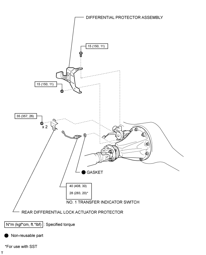 Rear Differential Lock Position Switch (W/ Differential Lock) - Components. AXLE AND DIFFERENTIAL. Land Cruiser URJ200  URJ202 GRJ200 VDJ200