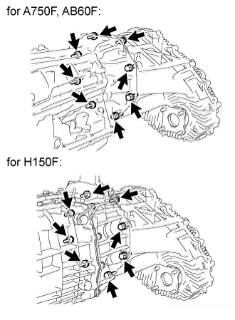 Automatic Transmission Assembly (For 1Ur-Fe) - Removal. AB60F AUTOMATIC TRANSMISSION / TRANSAXLE. Land Cruiser URJ200  URJ202 GRJ200 VDJ200