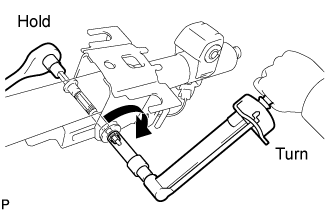 Land Cruiser. Urj200, 202 Grj200 Vdj200.Steering Column.Power Tilt And Power Telescopic Steering Column System.Steering Column Assembly (For Manual Tilt And Manual Telescopic Steering Column)  Reassembly