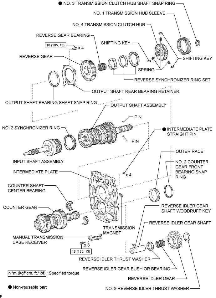 Manual Transmission Unit - Components. H150F MANUAL TRANSMISSION / TRANSAXLE. Land Cruiser URJ200  URJ202 GRJ200 VDJ200