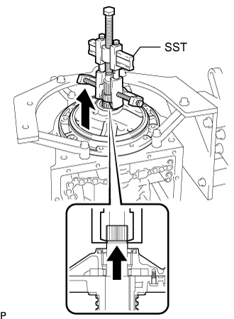 Land Cruiser. Urj200, 202 Grj200 Vdj200.A750F Automatic Transmission Transaxle.Automatic Transmission System (For 1Gr-Fe).Automatic Transmission Unit  Disassembly