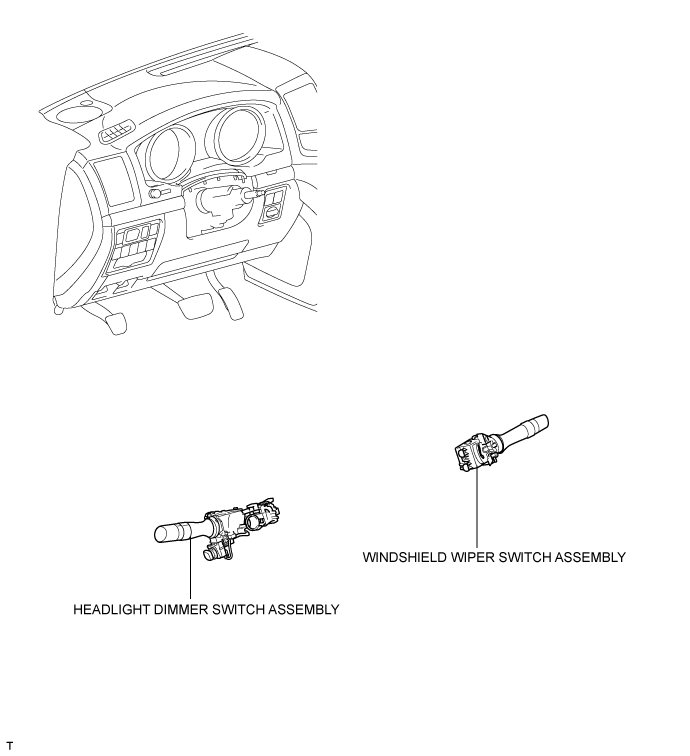 Headlight Dimmer Switch - Components. LIGHTING EXT. Land Cruiser URJ200  URJ202 GRJ200 VDJ200