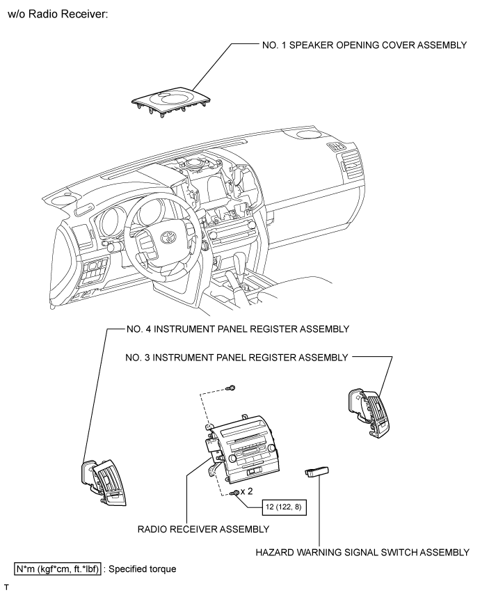 Hazard Warning Switch - Components. LIGHTING EXT. Land Cruiser URJ200  URJ202 GRJ200 VDJ200