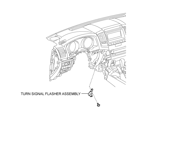 Turn Signal Flasher Assembly (For Lhd) - Components. LIGHTING EXT. Land Cruiser URJ200  URJ202 GRJ200 VDJ200