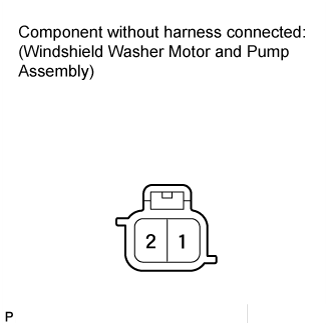 Washer Motor (For Front Side) - Inspection. WIPER / WASHER. Land Cruiser URJ200  URJ202 GRJ200 VDJ200