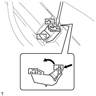 Washer Nozzle (For Front Side) - Removal. WIPER / WASHER. Land Cruiser URJ200  URJ202 GRJ200 VDJ200