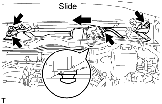 Front Wiper Motor - Removal. WIPER / WASHER. Land Cruiser URJ200  URJ202 GRJ200 VDJ200