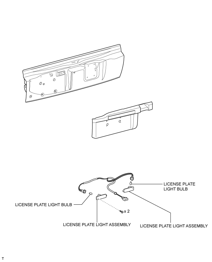 License Plate Light Assembly (For Spare Wheel Carrier) - Components. LIGHTING EXT. Land Cruiser URJ200  URJ202 GRJ200 VDJ200