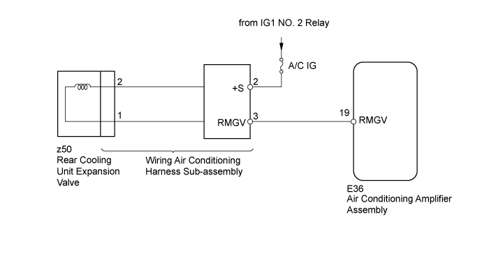 Air Conditioning System (For Automatic Air Conditioning System) - Rear Magnetic Valve Circuit. HEATING / AIR CONDITIONING. Land Cruiser URJ200 URJ202 GRJ200 VDJ200