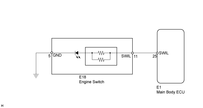 Lighting System - Engine Switch Illumination Circuit. LIGHTING EXT. Land Cruiser URJ200  URJ202 GRJ200 VDJ200