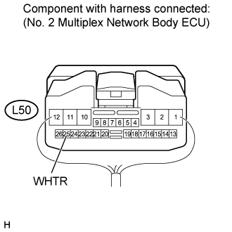 Wiper And Washer System (W/ Rain Sensor) - Washer Nozzle Heater Circuit. WIPER / WASHER. Land Cruiser URJ200  URJ202 GRJ200 VDJ200